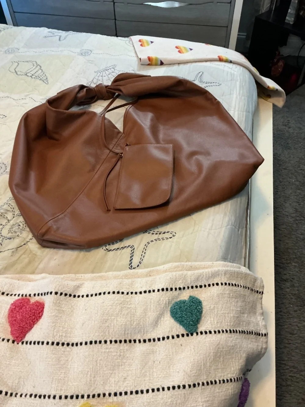 Gabriela Hearst Large Hildegard cogna hobo bag.